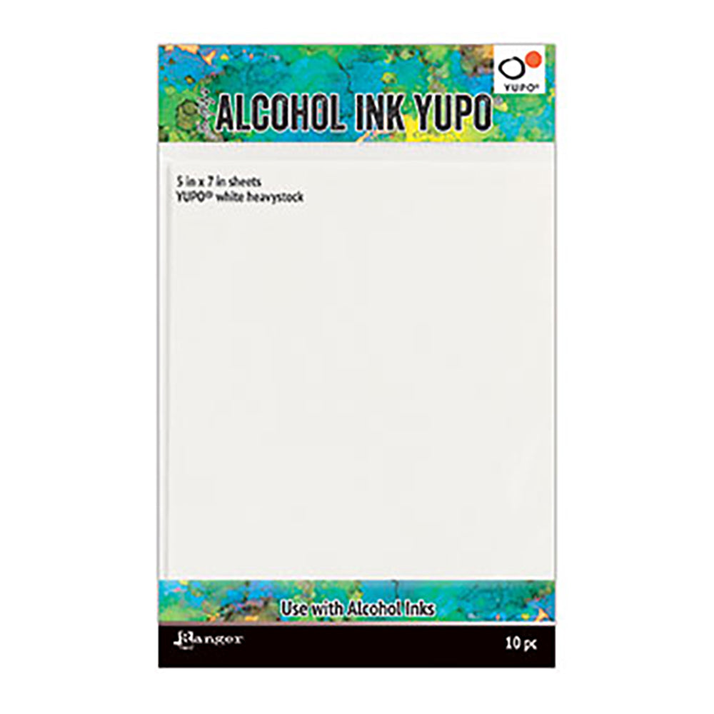 Carton blanc épais Yupo 5" x 7" pqt de 10 - TAC63339