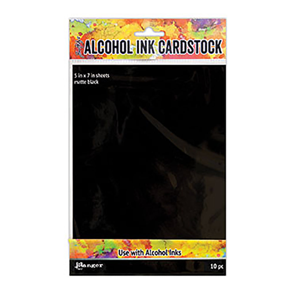 Matte Black Alcohol Ink Cardstock - TAC65487
