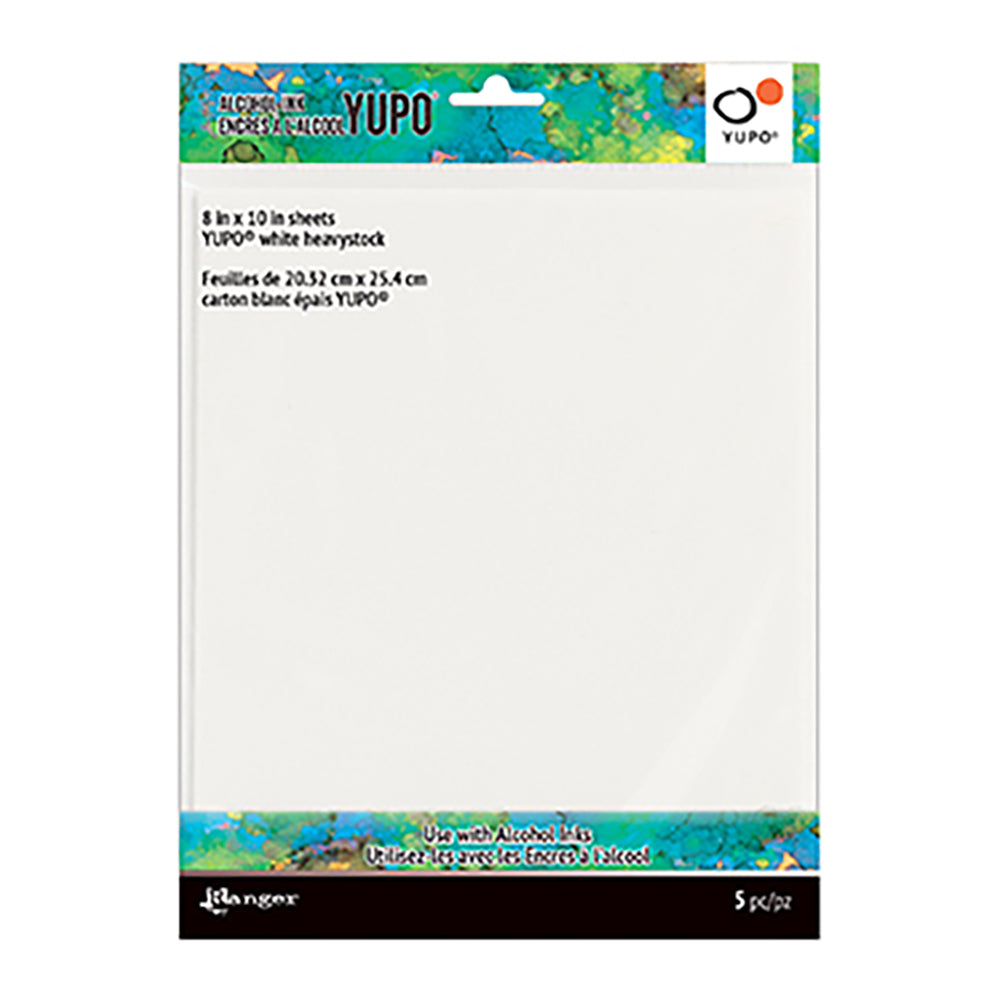 Yupo thick white cardboard 8" x 10" pack of 5 - TAC69744