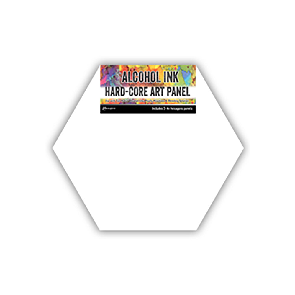 Hexagon art panel 4" pkg 3 - TAC69737