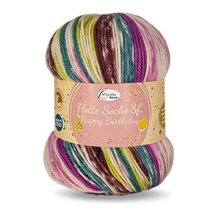 Flotte Sock 8 ply Happy Birthday - DISC