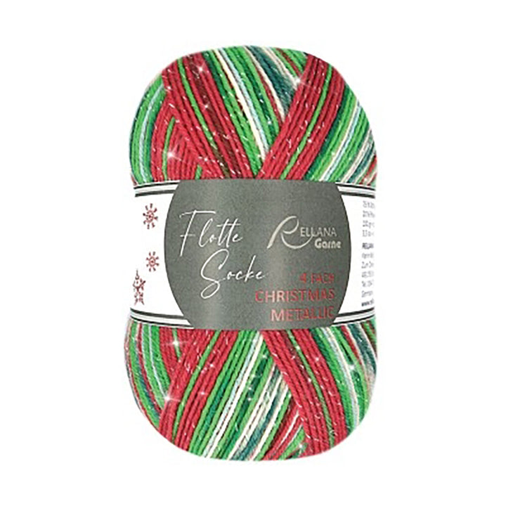 Flotte Sock de Noël Métallique 4 ply 2026