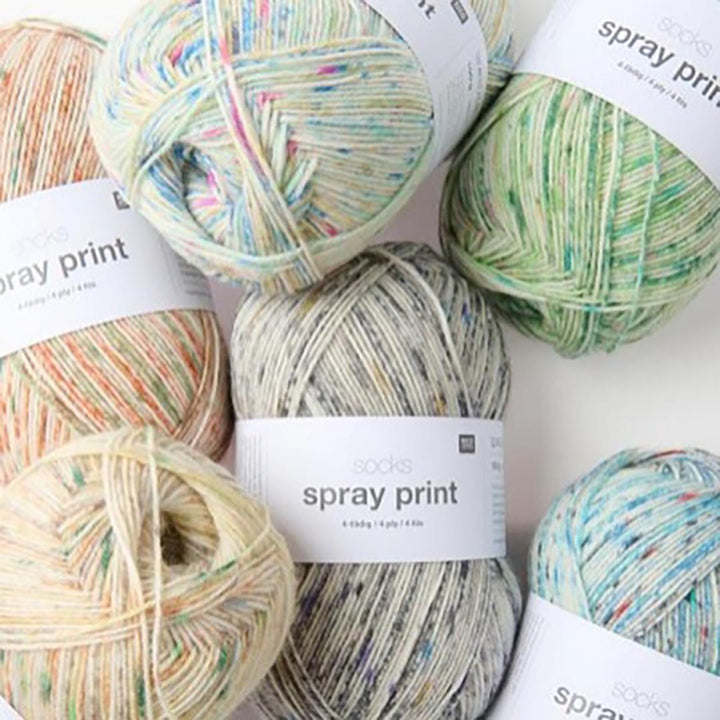 Socks Spray Print 4 ply