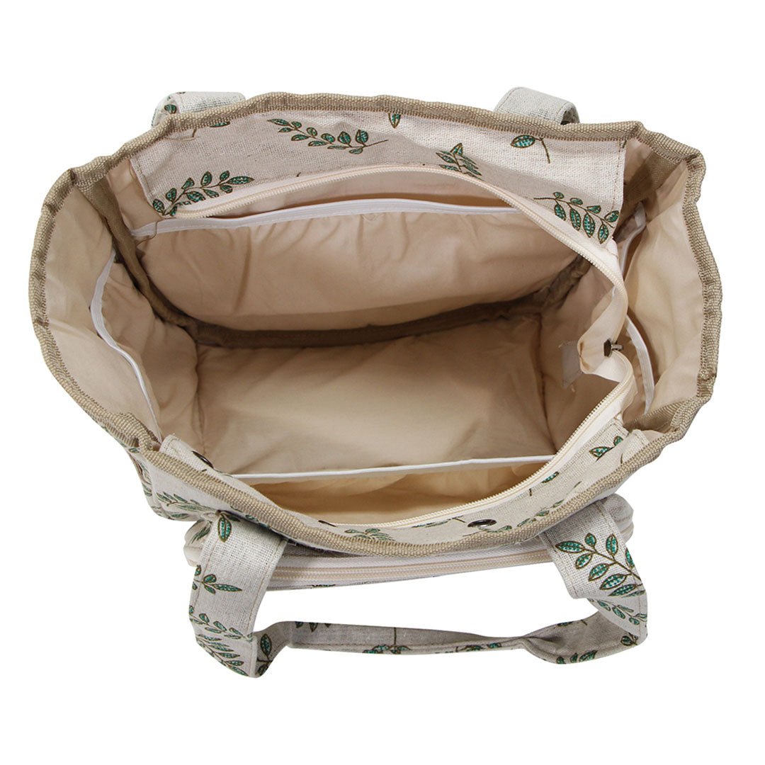 Collection vivace - Sac à tricot feuilles - 3025234