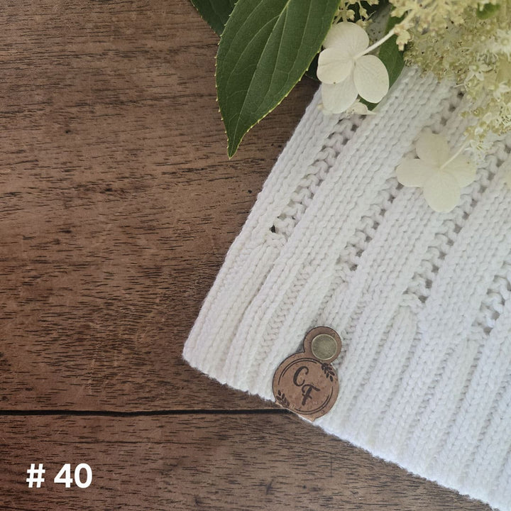 #40 Custom foldable labels with Chicago screws