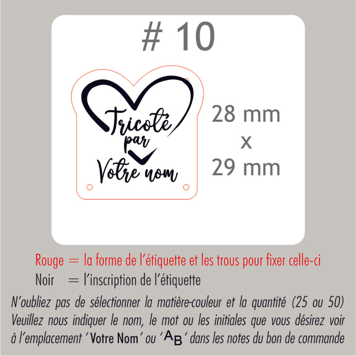 #10 Regular custom labels