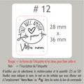 #12 Étiquettes personnalisées régulières