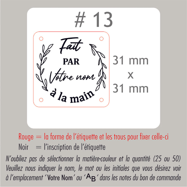 #13 Regular custom labels