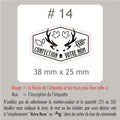 #14 Étiquettes personnalisées régulières