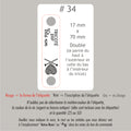 #34 Étiquettes personnalisées pliables avec vis chicago