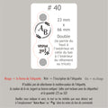 #40 Étiquettes personnalisées pliables avec vis chicago