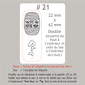 #21 Étiquettes personnalisées pliables