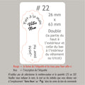 #22 Étiquettes personnalisées pliables