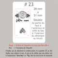 #23 Étiquettes personnalisées pliables