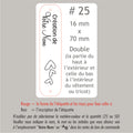 #25 Étiquettes personnalisées pliables