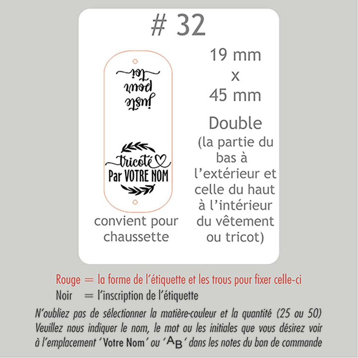 #32 Custom foldable labels
