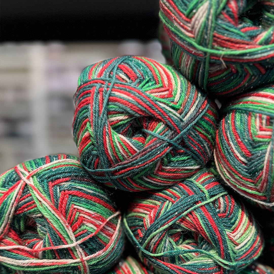 Flotte Sock de Noël 4 ply métallique 2025