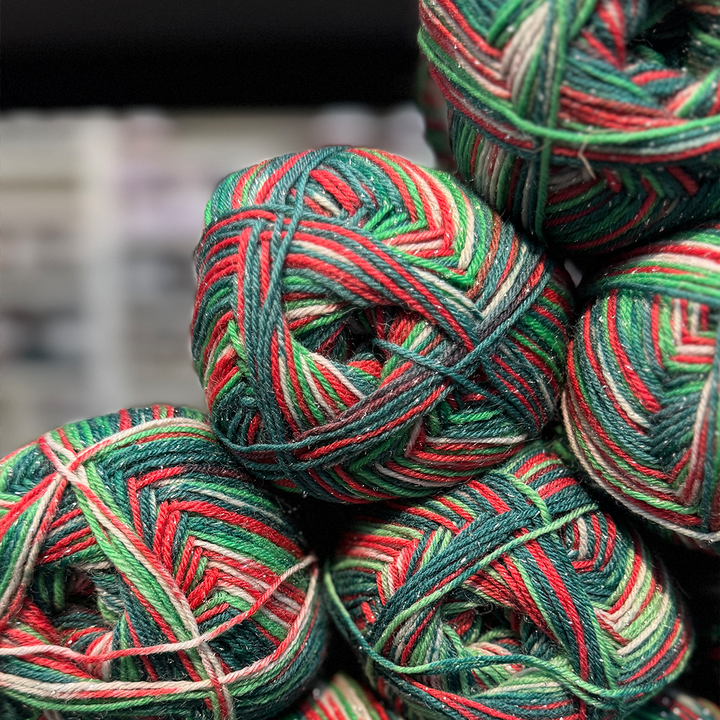 Flotte Sock de Noël 4 ply métallique 2025