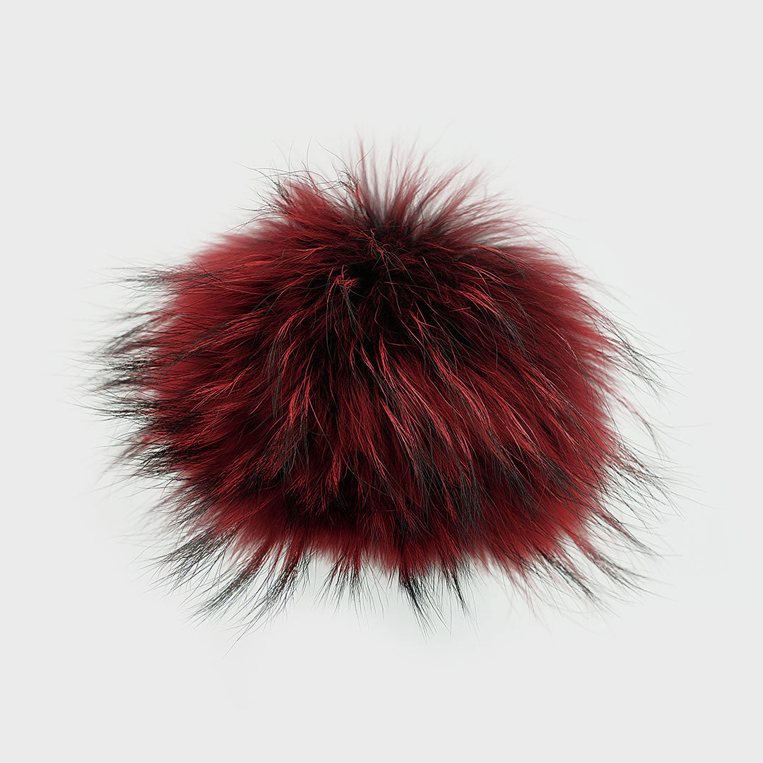 Pompon M en fourrure véritable