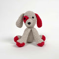 Chiot en peluche au crochet avec Sylvie (Univers M)