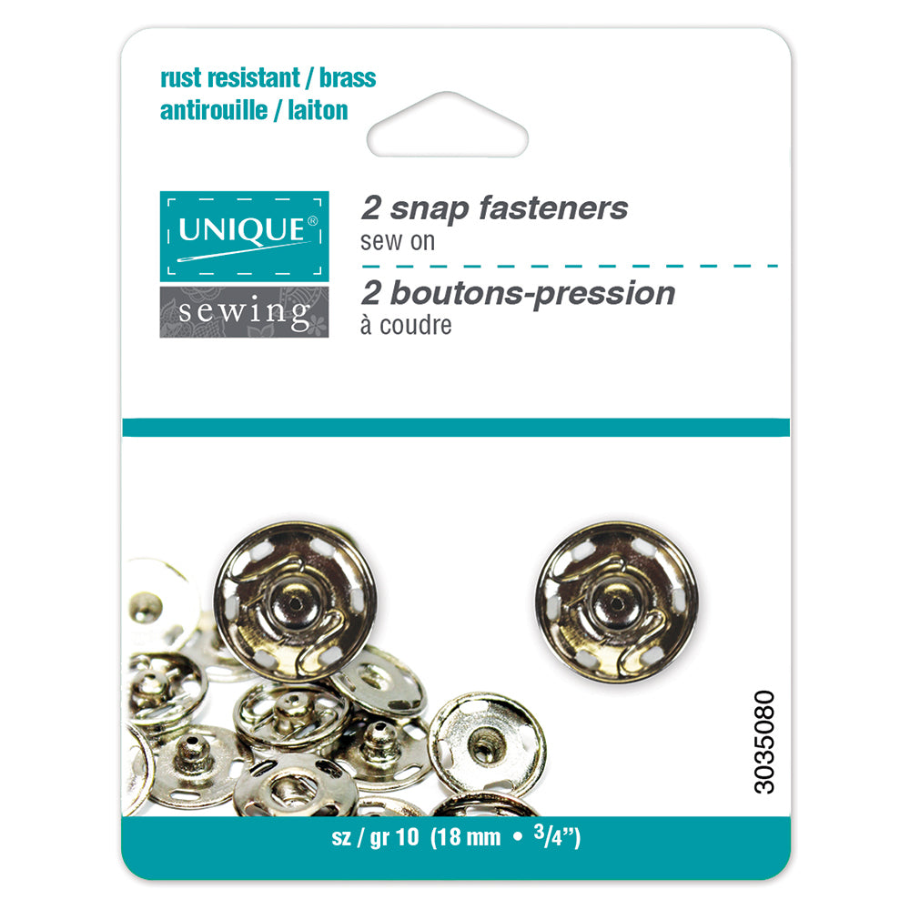 Snap fasteners to sew on - 15 mm