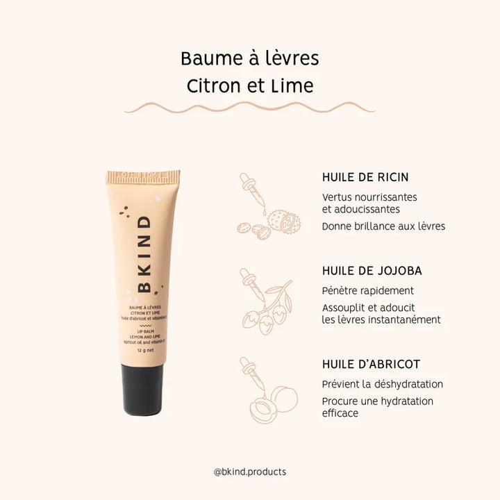 Baume à lèvres - Citron et Lime