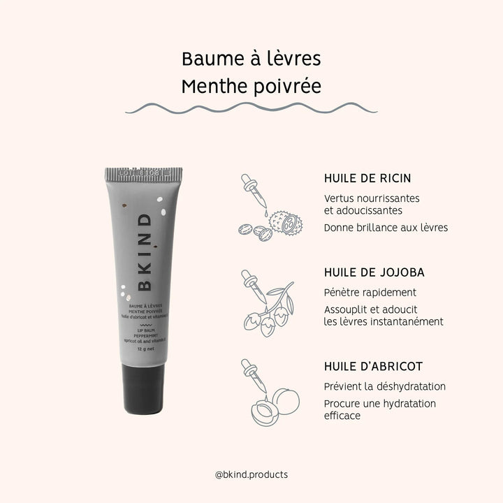 Baume à lèvres - Menthe Poivrée