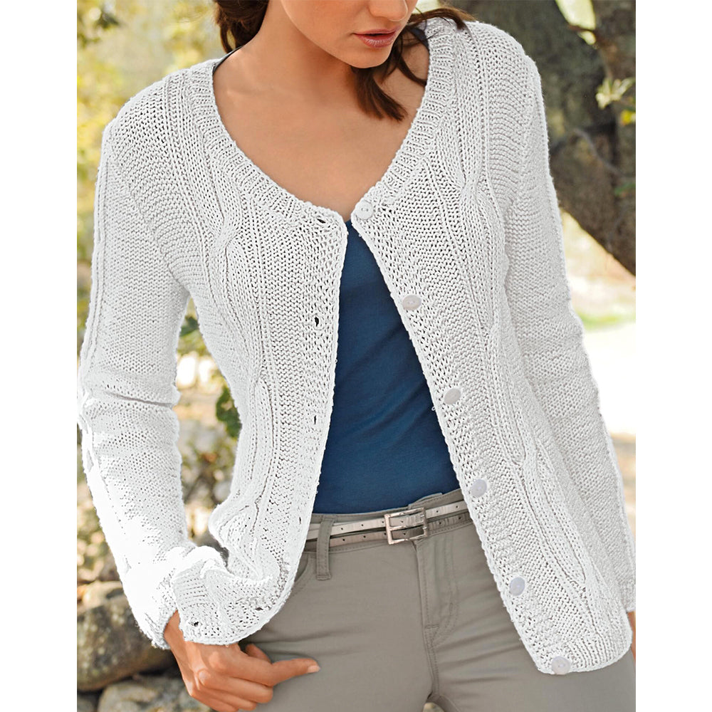 M1878 - Cable-knit cardigan