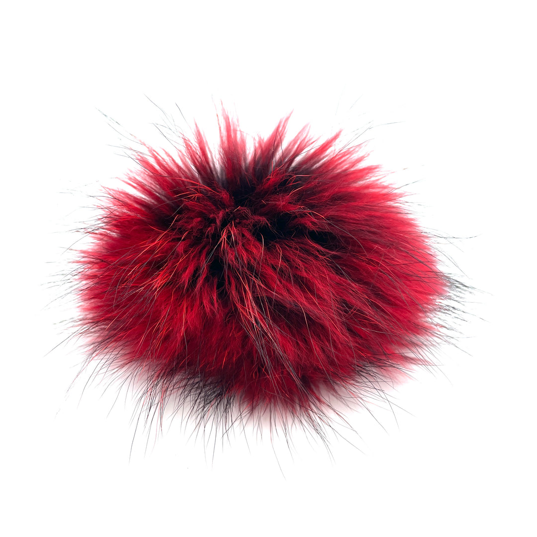 Pompon M en fourrure véritable