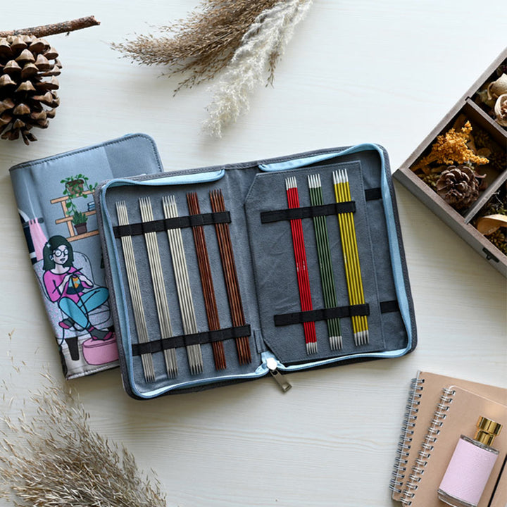 Case for double pointed needles (15/20 cm) - Passion collection - 810241
