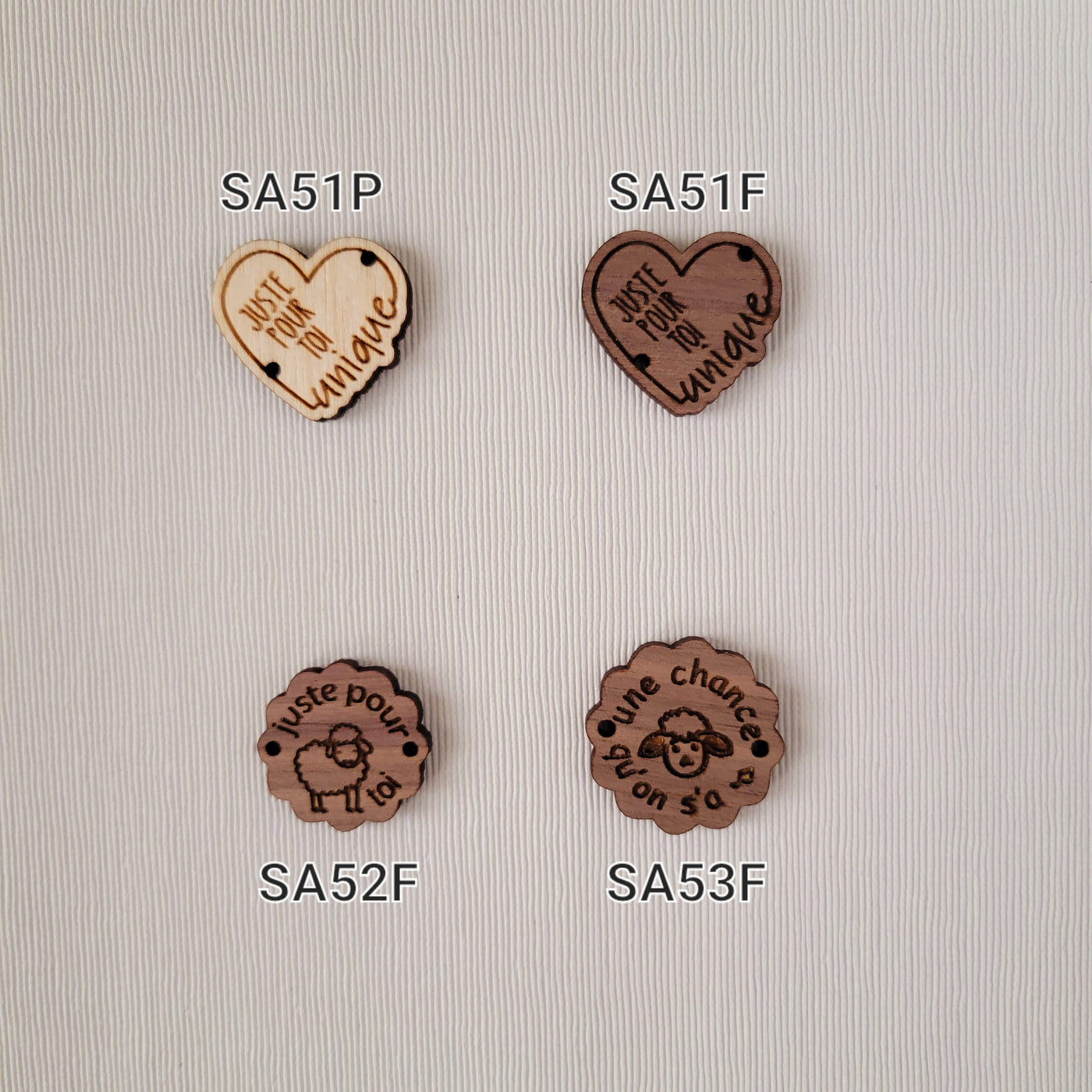 Wooden buttons - Savoie