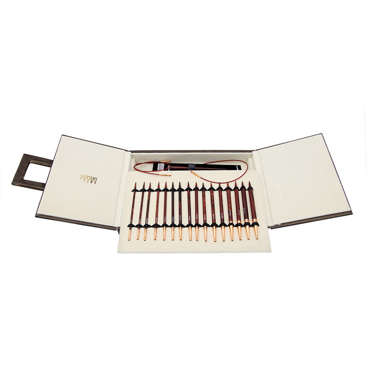 Ensemble-cadeau d'aiguilles circulaires  interchangeables Symfonie Rose - 9 tailles - 700101