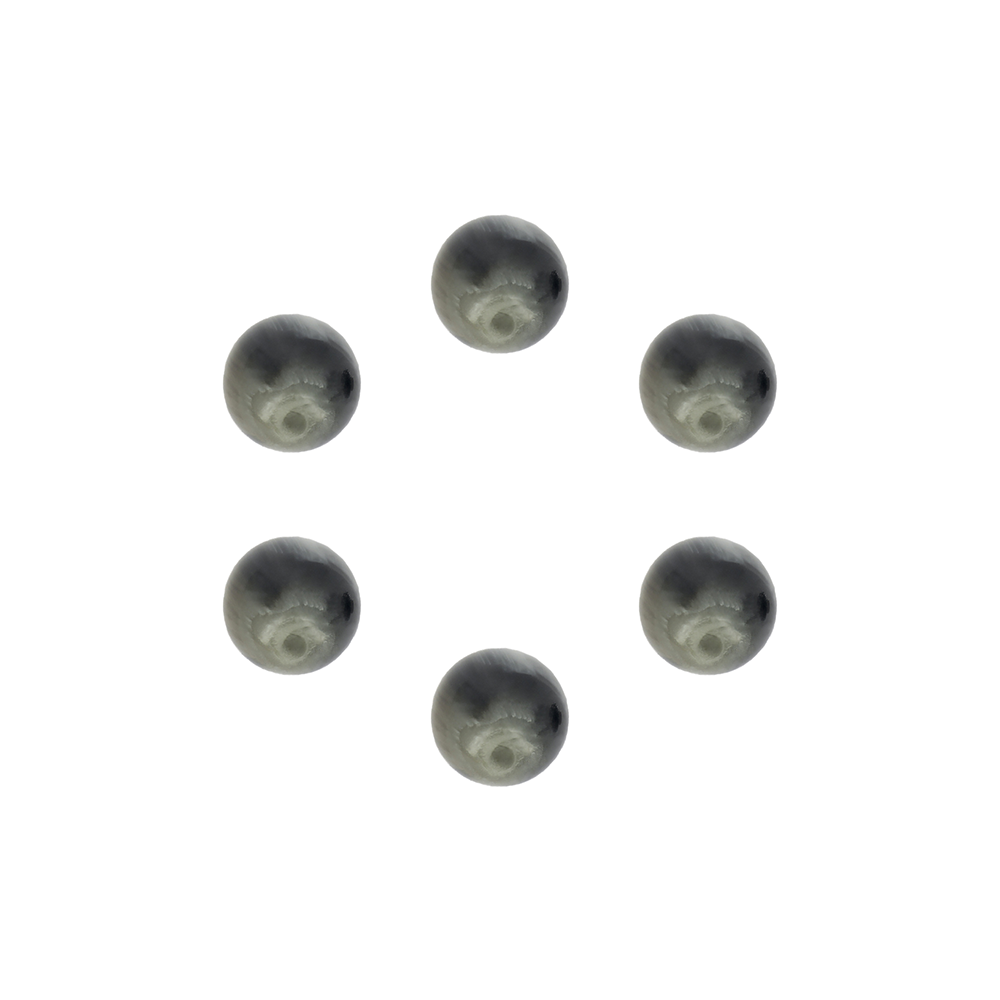 Set of 6 organic resin shank buttons - 50466