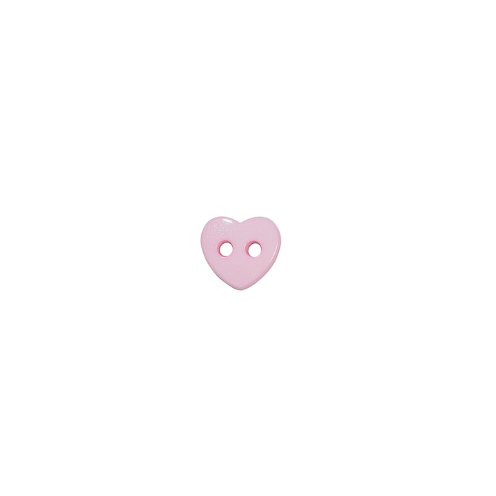 Lot de 6 boutons coeur