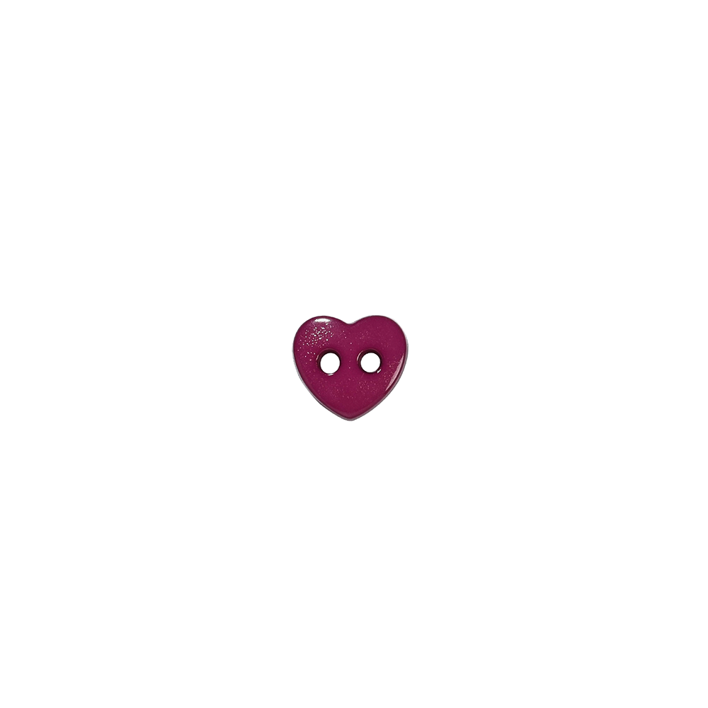 Lot de 6 boutons coeur