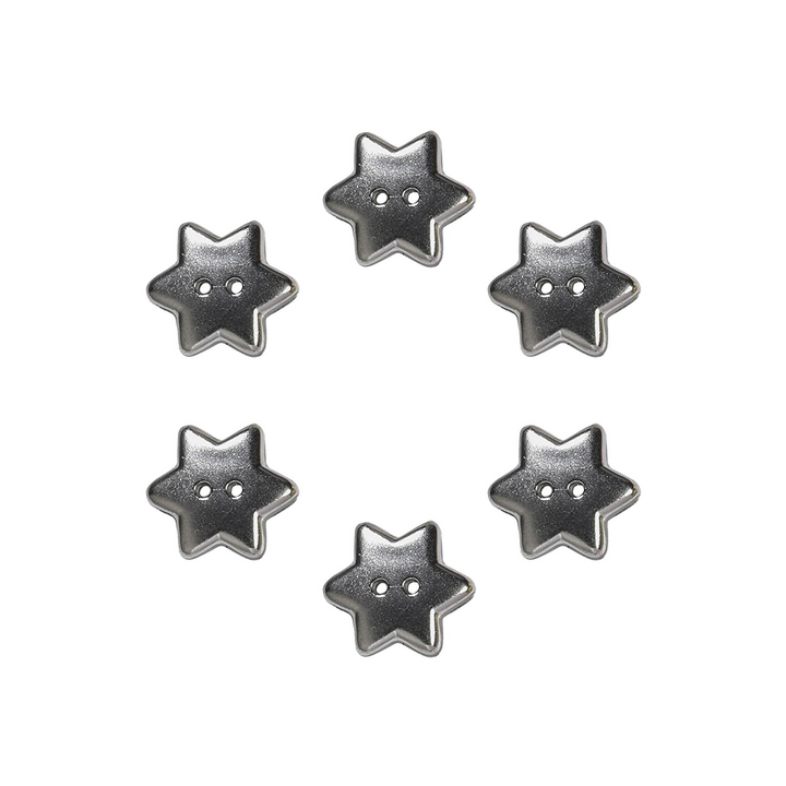 Set of 6 star buttons