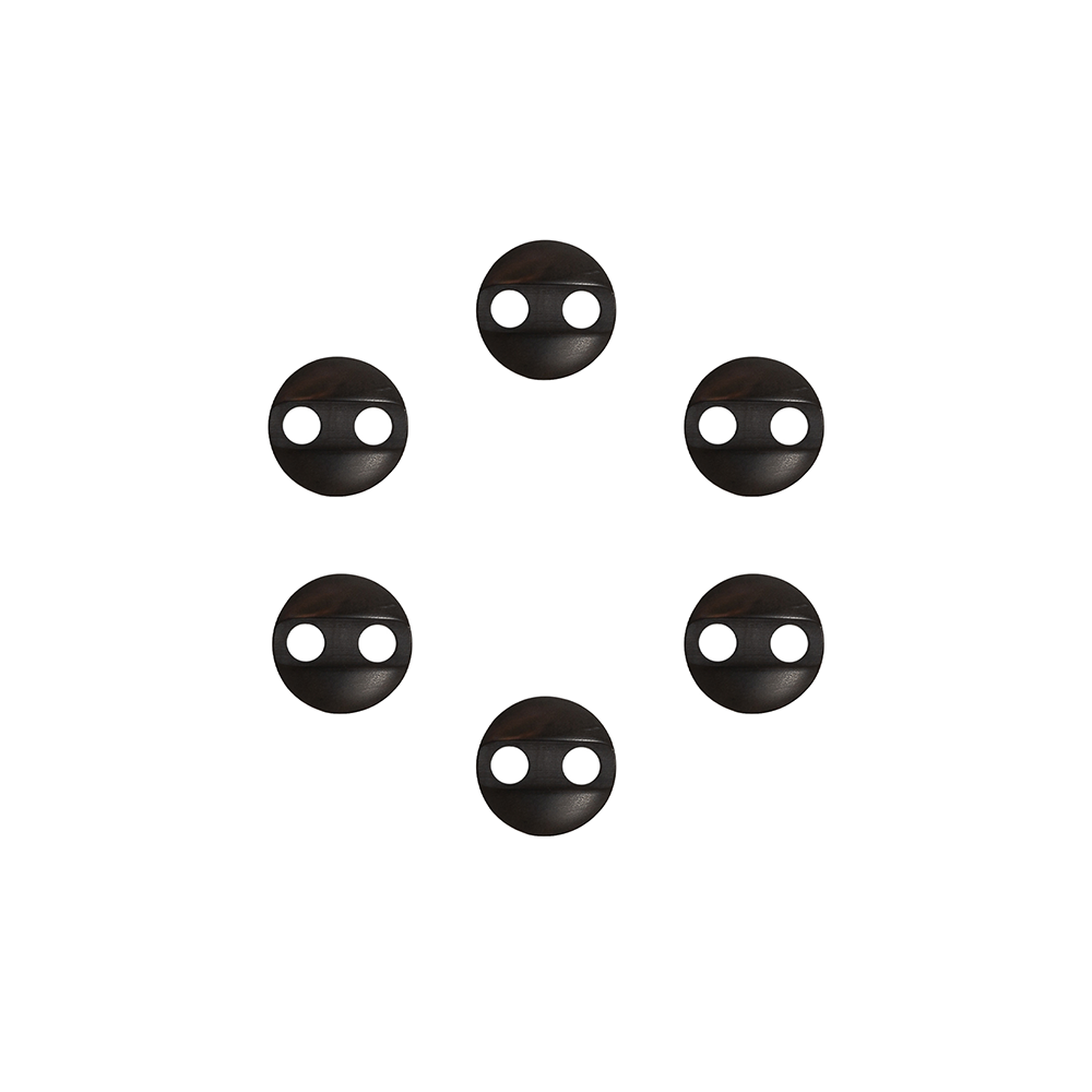 Set of 6 large hole buttons - 27 mm
