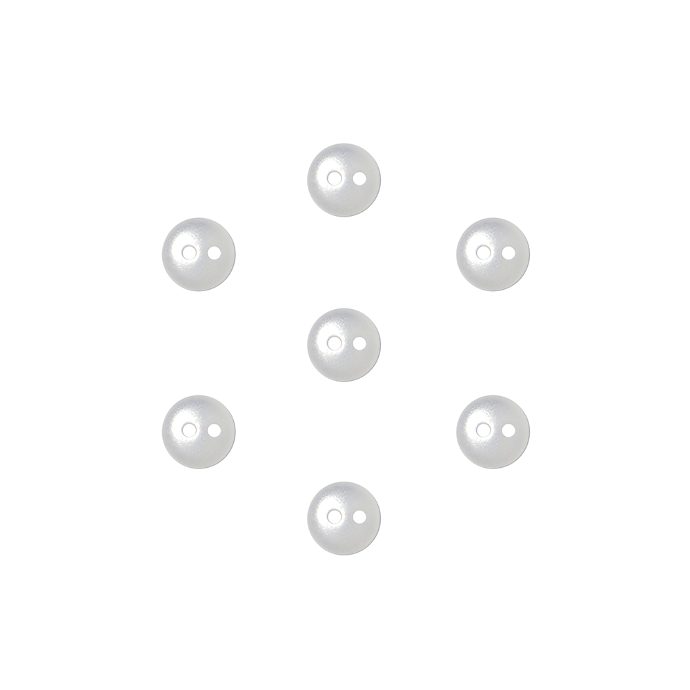 Set of 7 "mother-of-pearl" effect ball buttons
