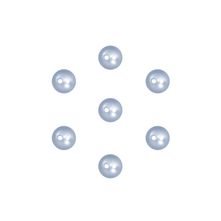 Set of 7 "mother-of-pearl" effect ball buttons