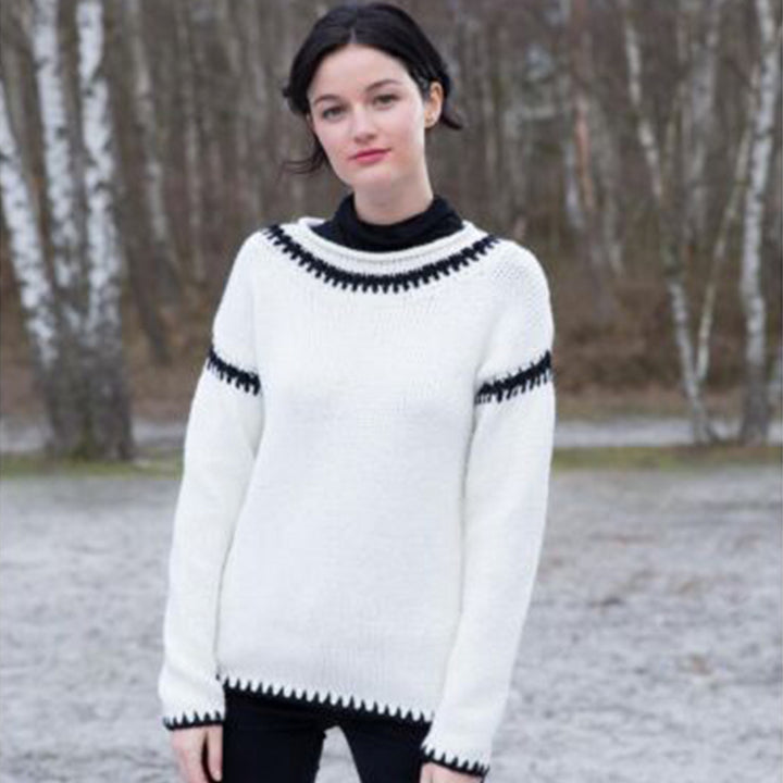M0599 - Fancy collar sweater - 556 