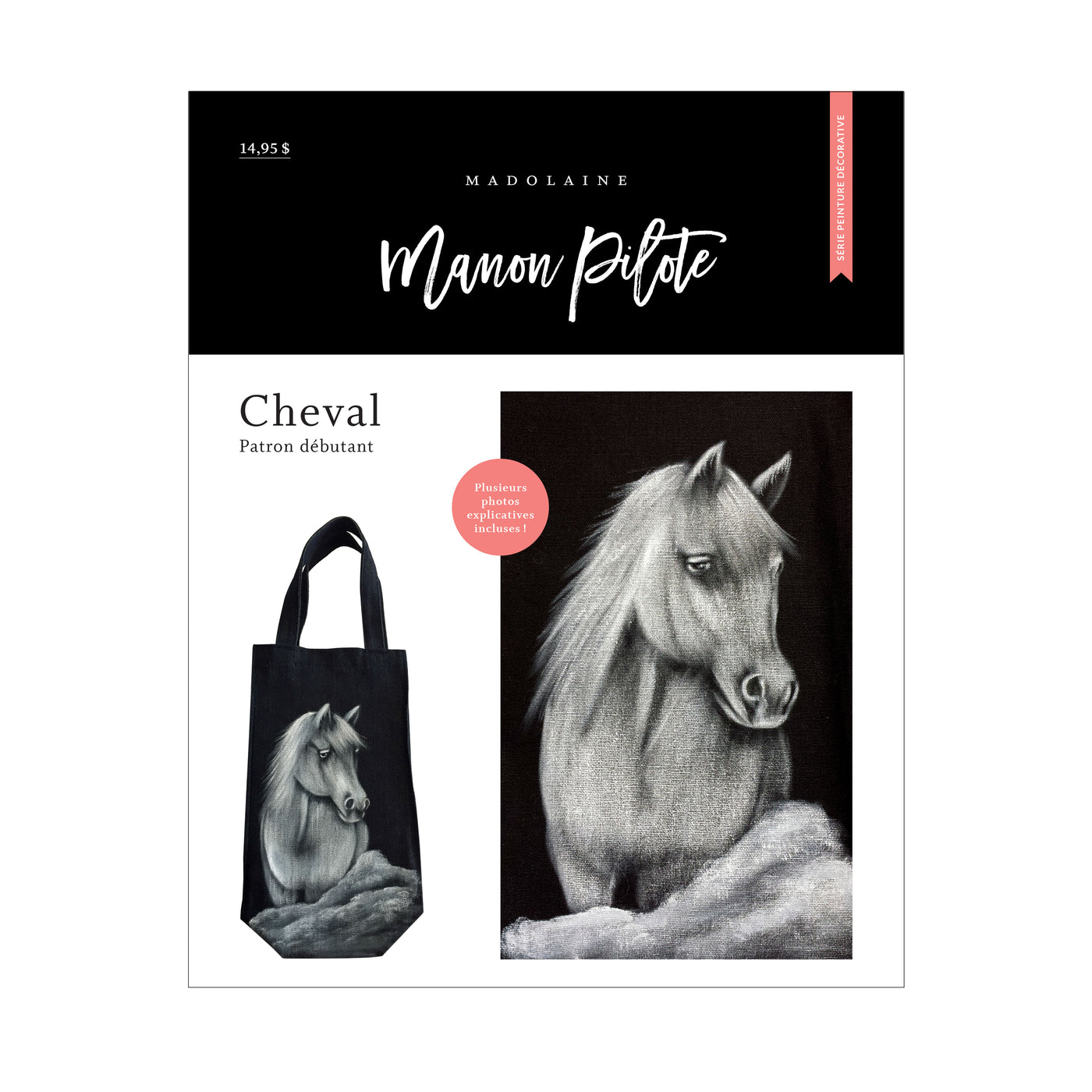 M Painting Pattern - “Horse” by Manon Pilote (Printed version)
