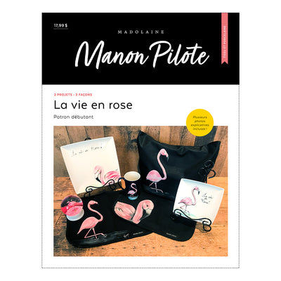 Patron peinture M - «La vie en rose» de Manon Pilote (Version Web)