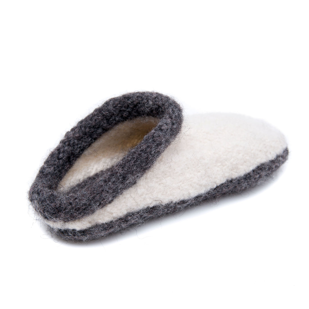 M Pattern Felted slippers – Boutique Madolaine - Main Image