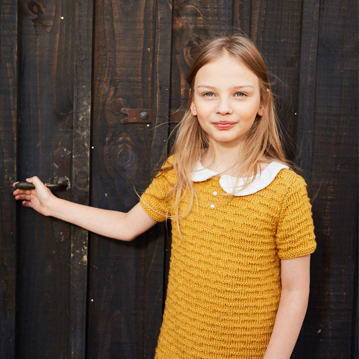 Kit Bergère de France - Robe avec col en broderie anglaise