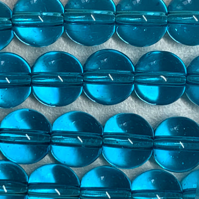 Round Pressed Glass Bead 8 mm