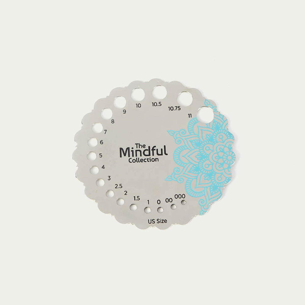 Sterling Silver Plated Metal Needle Gauge - The Mindful Collection - 800652 