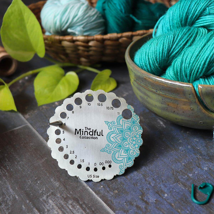 Jauge à aiguilles en métal plaqué argent sterling - The Mindful Collection - 800652
