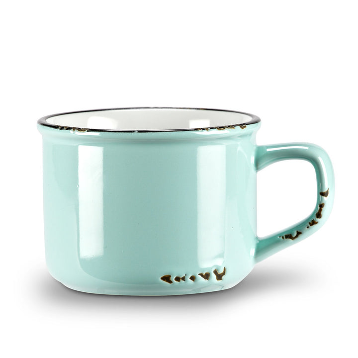 Cappuccino metal look mug - 27-ENAMEL-CAP