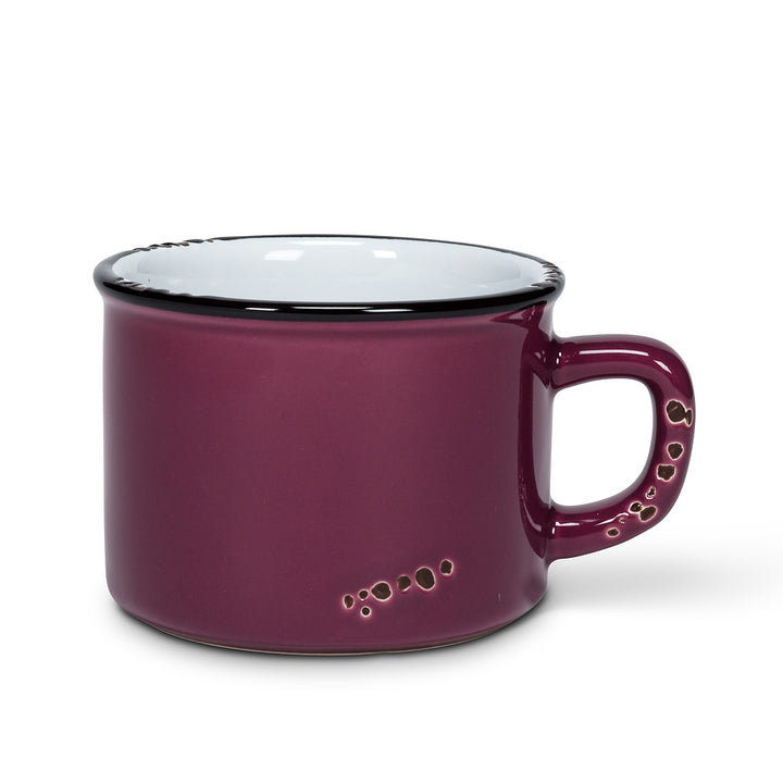 Cappuccino metal look mug - 27-ENAMEL-CAP