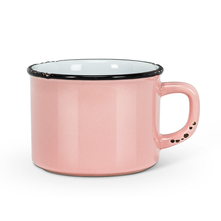 Cappuccino metal look mug - 27-ENAMEL-CAP